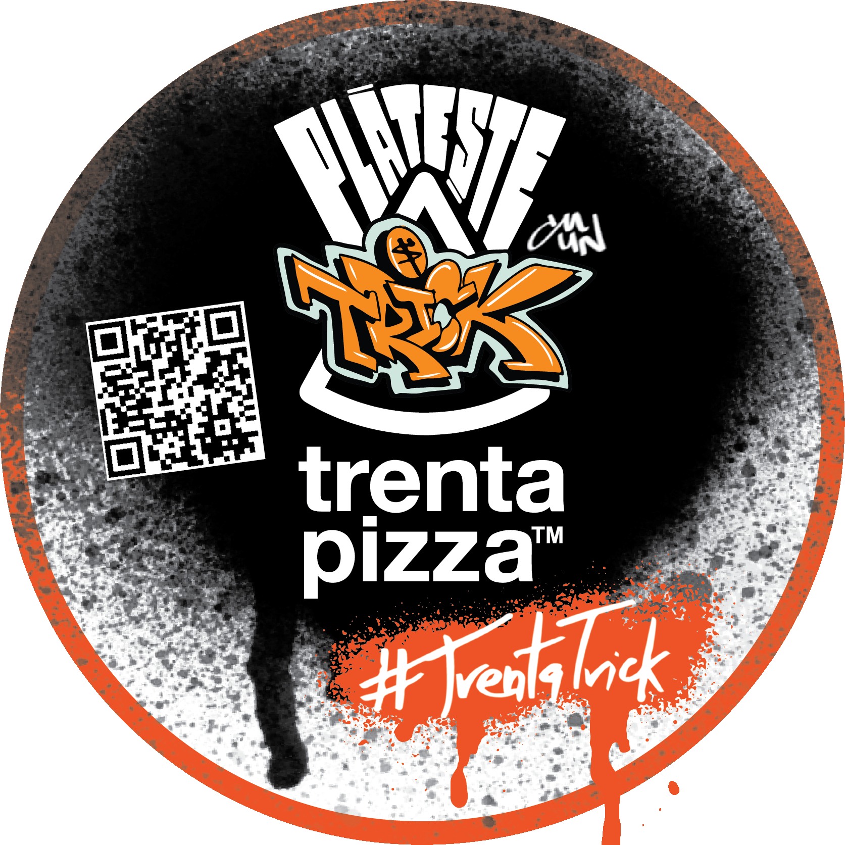 Sticker Trenta Tricks — versiune circulară